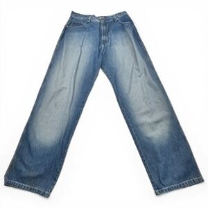 Jordan Craig Jeans Mens 36 Blue Relaxed Fit Wide Leg Denim Pants Medium Wash